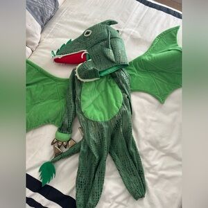 Pottery Barn kids green dragon costume size 3T